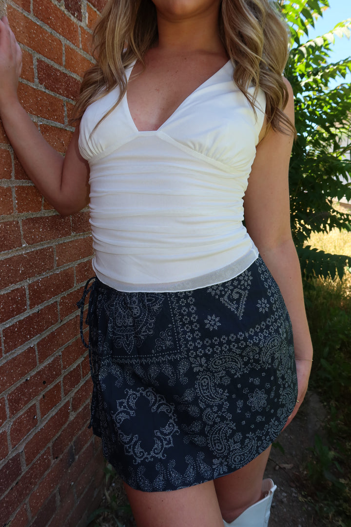 Wrangler Paisley Denim Skort