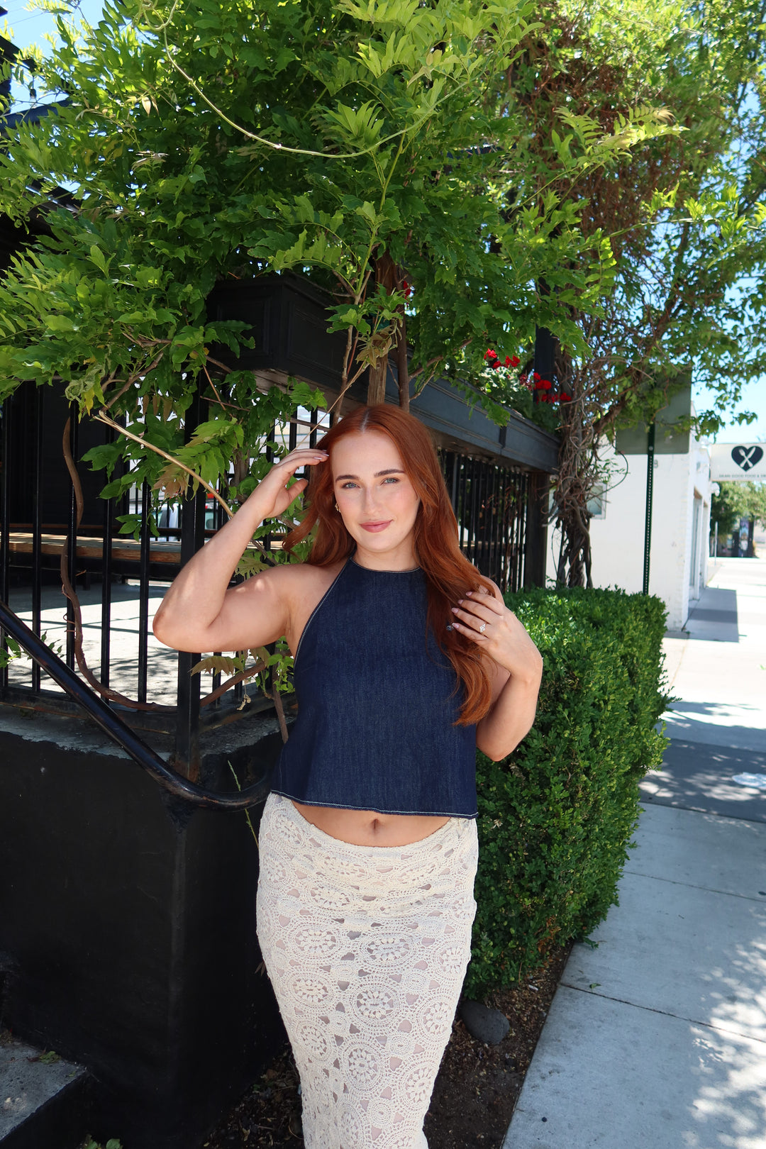 The Dark Wash Halter