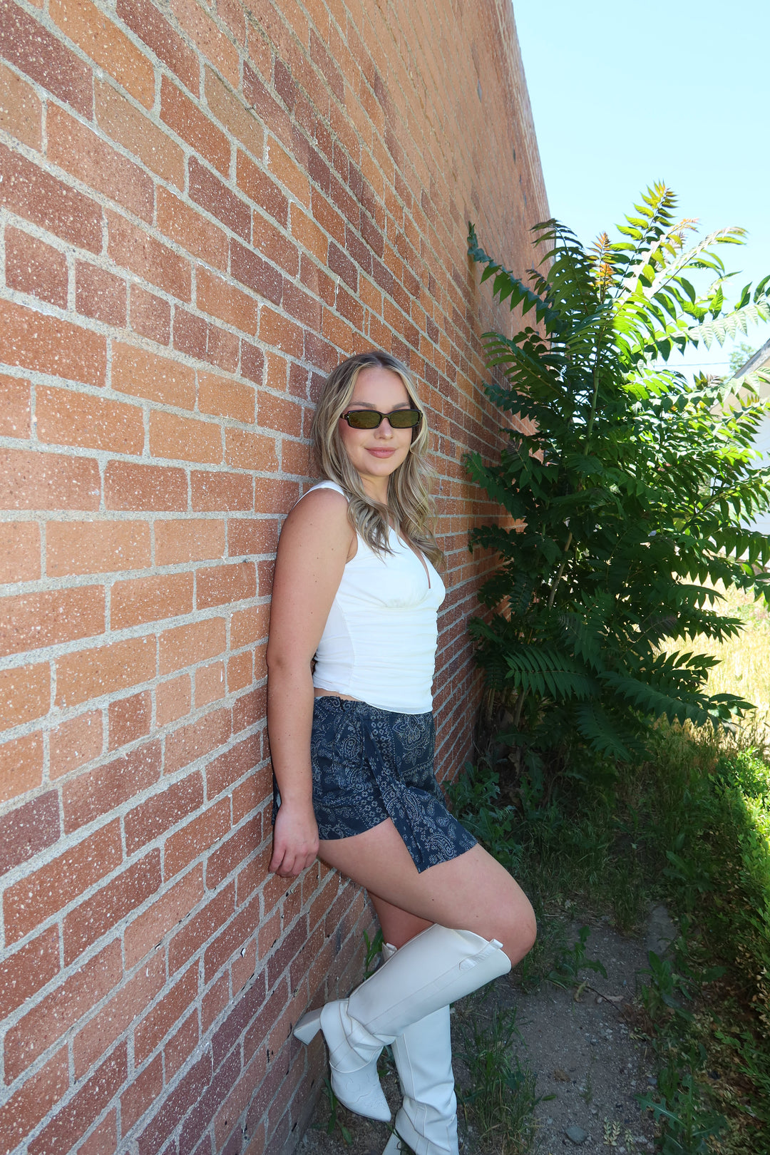 Wrangler Paisley Denim Skort
