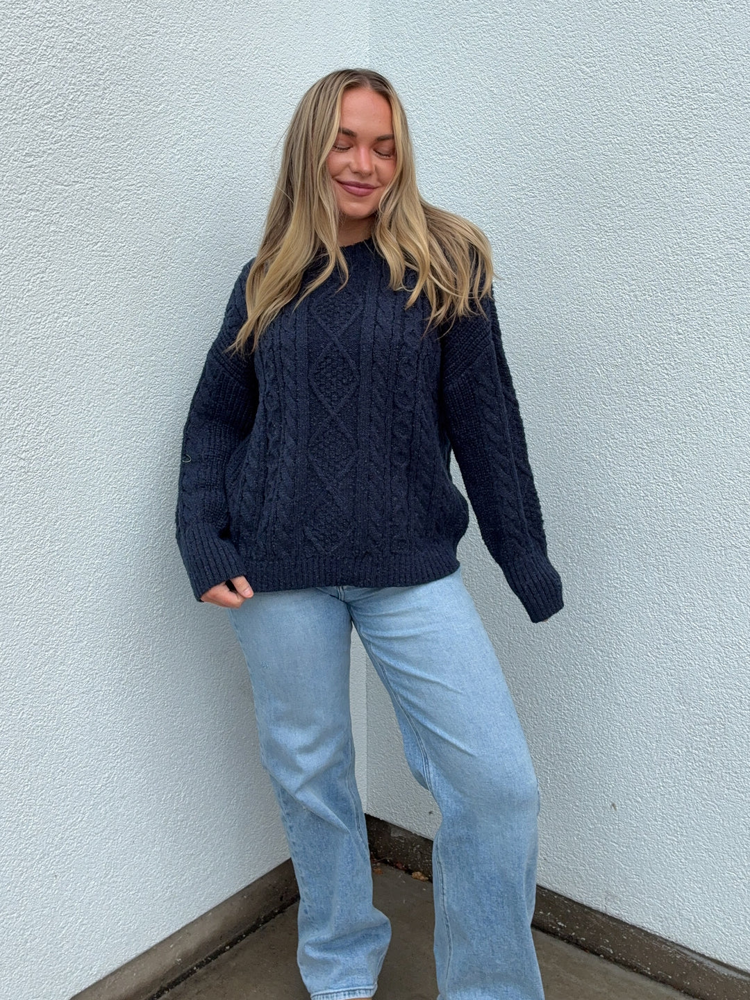 CANELLA CABLE KNIT SWEATER