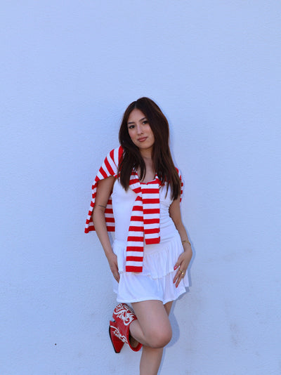STRIPED CREWNECK SWEATER