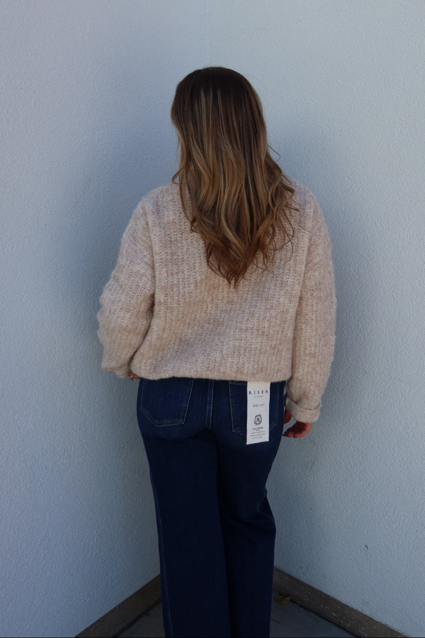 Senzo Mockneck Knit Sweater - Oatmeal