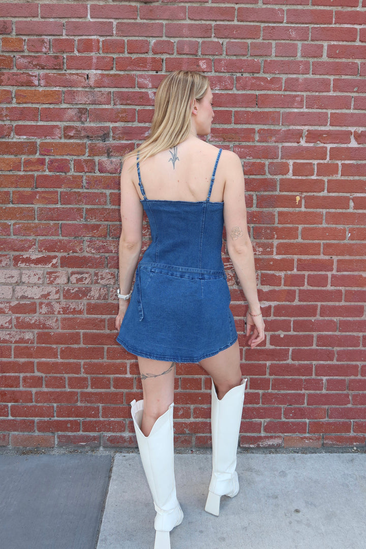 The Blueprint Denim Mini Dress