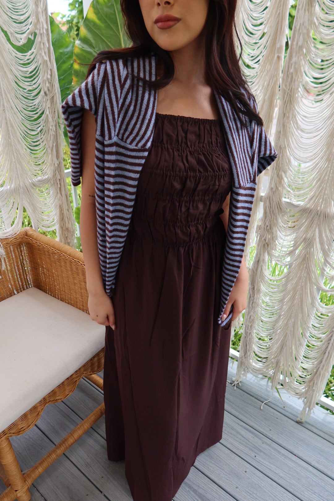 Adley Smocked Maxi Dress