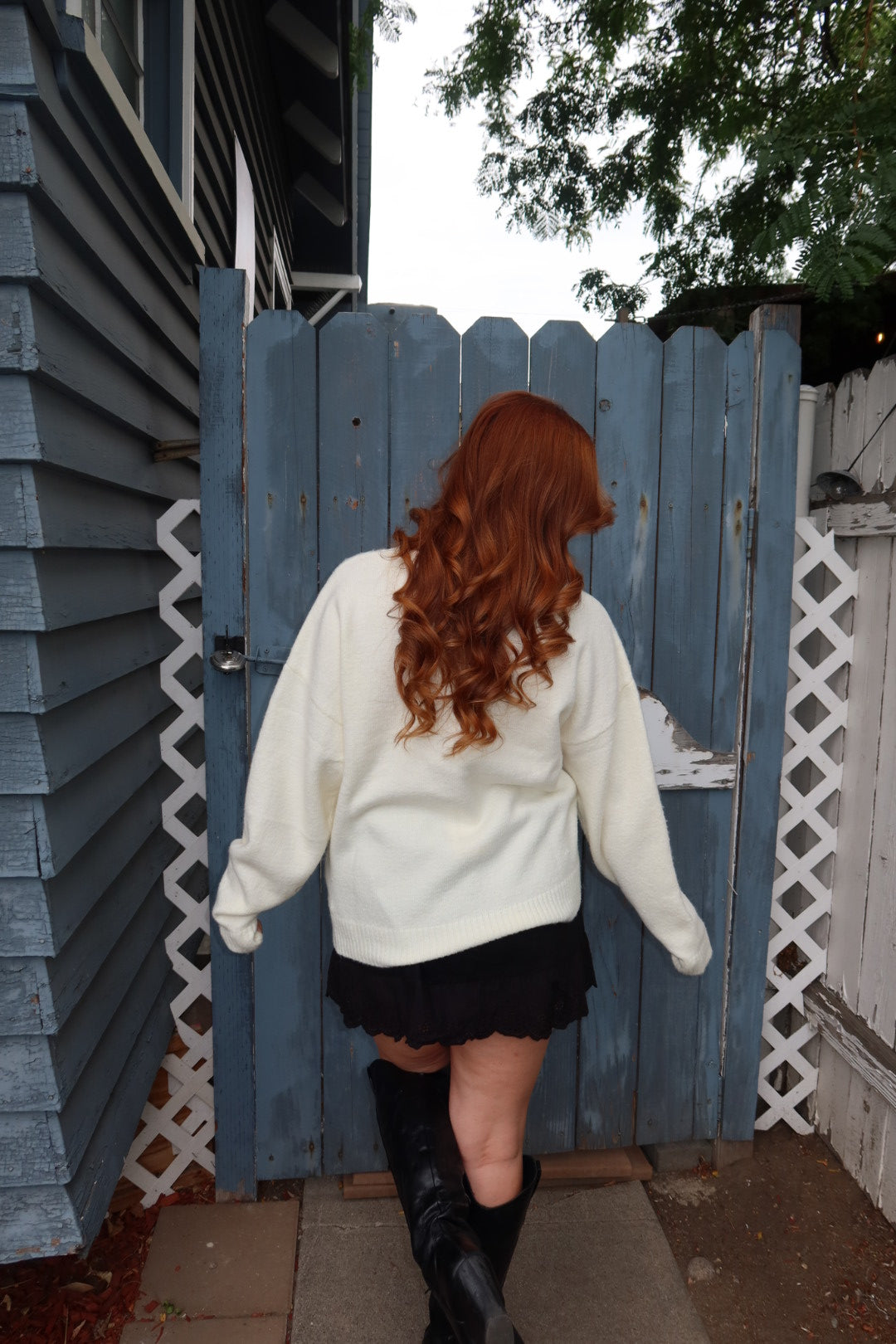 Touchdown Pup Oversized Knit Sweater