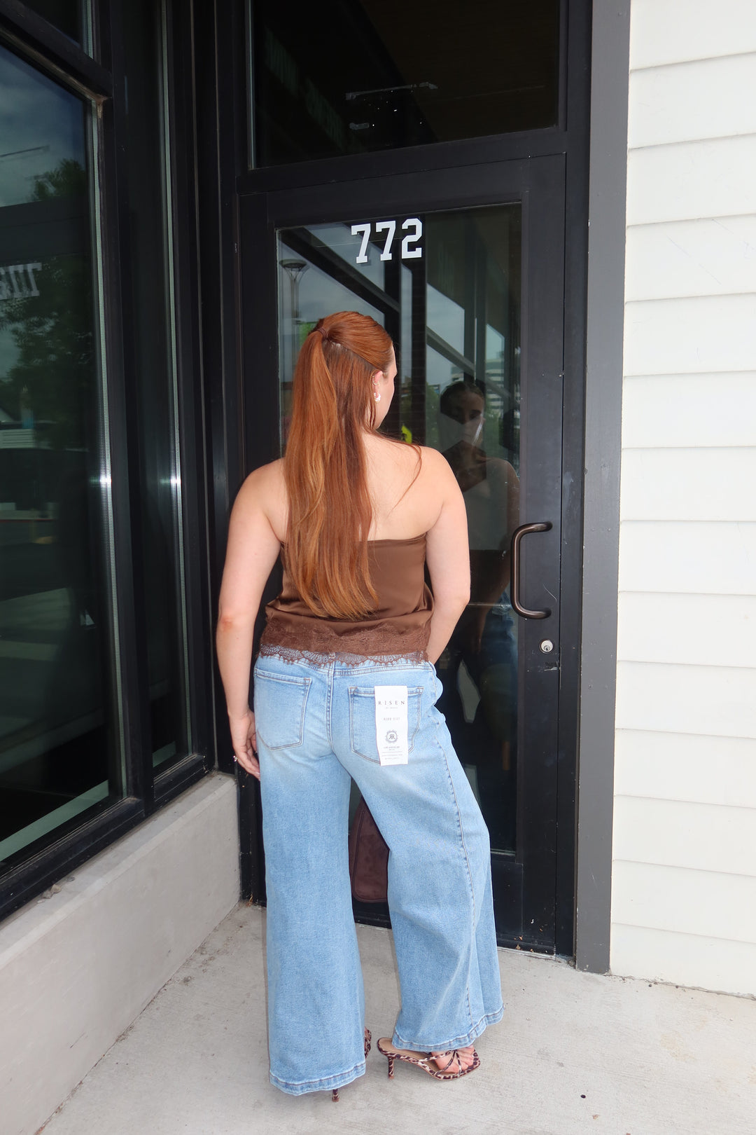 The Darla Lace Tube Top — Chocolate