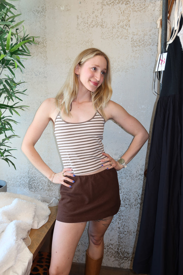 Lennox Striped Halter Top