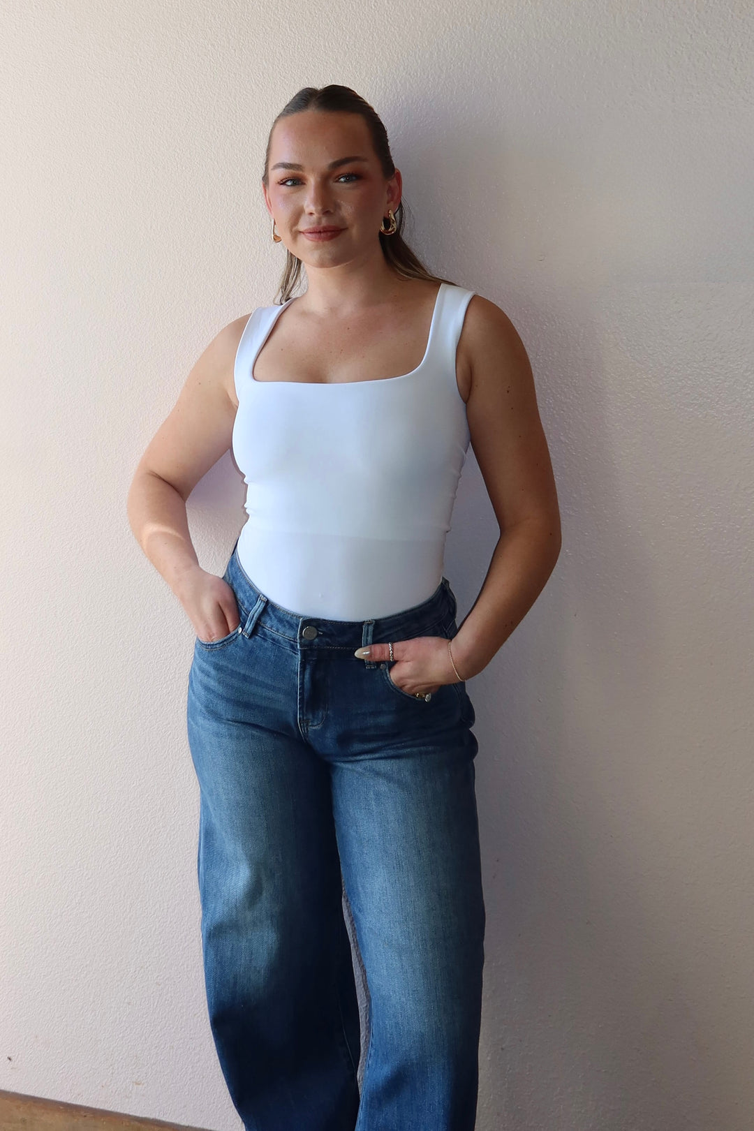 SQUARE NECK TANK BODYSUIT