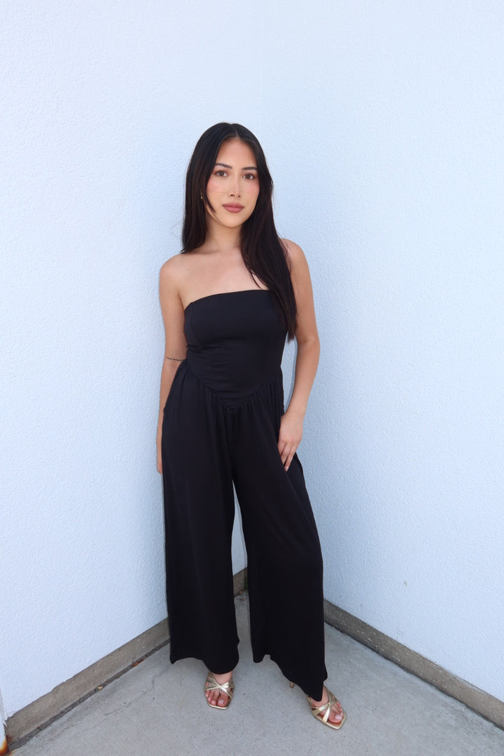 The Jet V-Drop Palazzo Jumpsuit