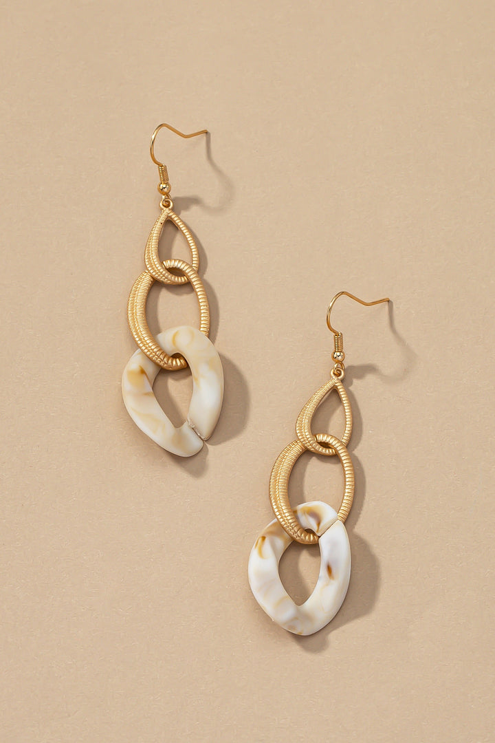 ACETATE CHAIN LINK EARRINGS