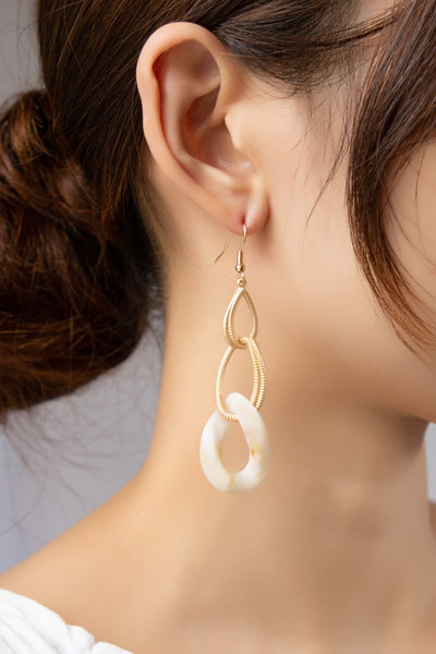ACETATE CHAIN LINK EARRINGS
