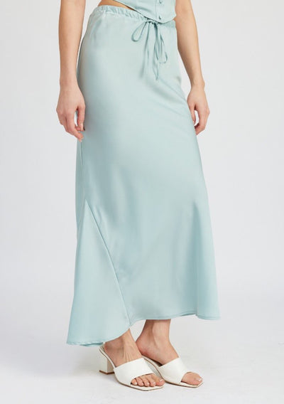 BIANCA SATIN MAXI SKIRT