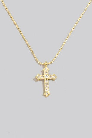 CZ CROSS NECKLACE