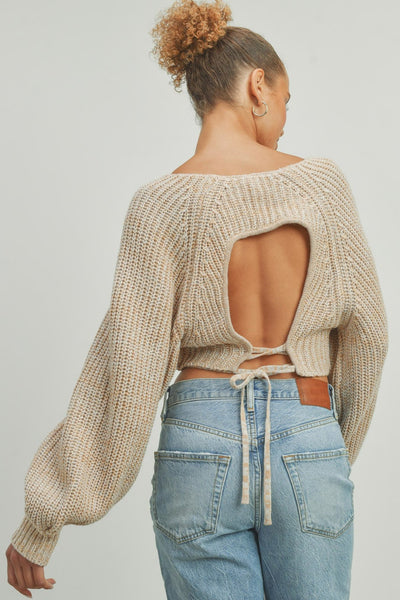 LAYSON OPEN BACK SWEATER