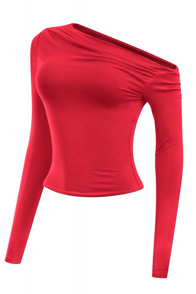 ARTHIE ASYMETRICAL LONG SLEEVE TOP