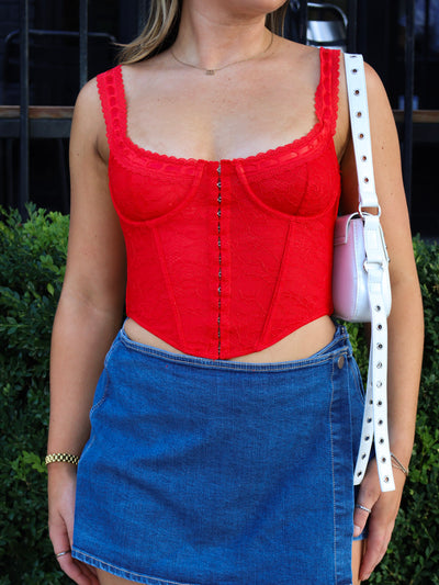 ANABELLA LACE BUSTIER