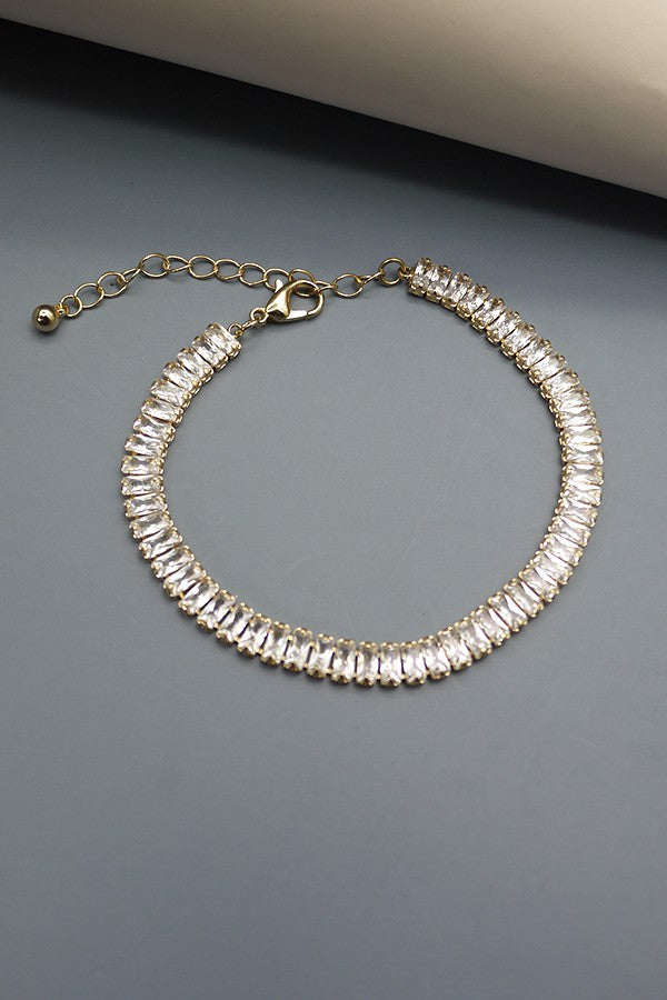 BAGUETTE STONE CLASP BRACELET