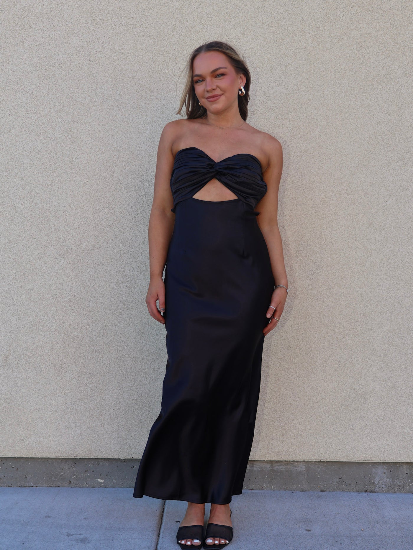 ANNIE SATIN MAXI DRESS