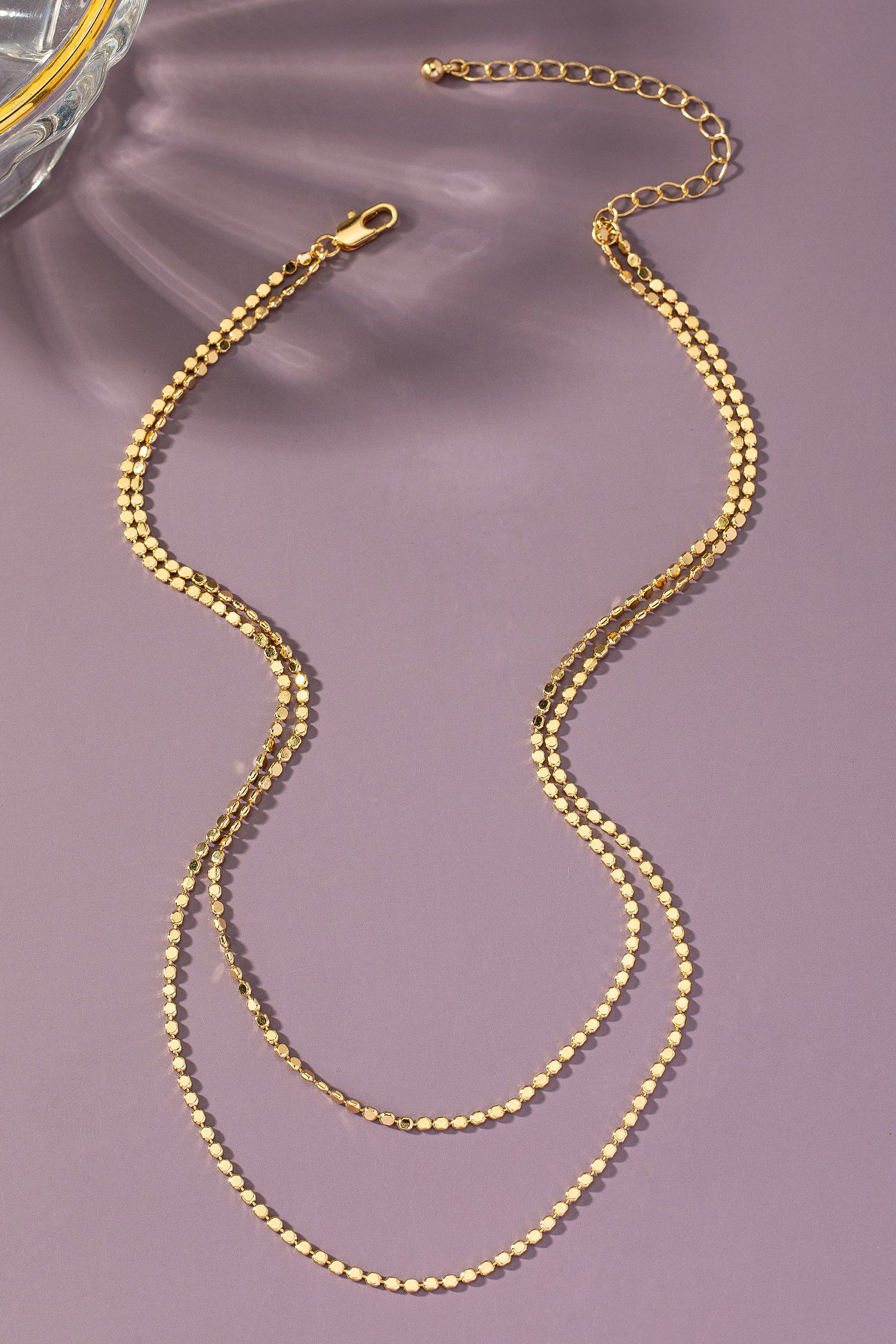 FLAT BEAD CHAIN NECKLACE