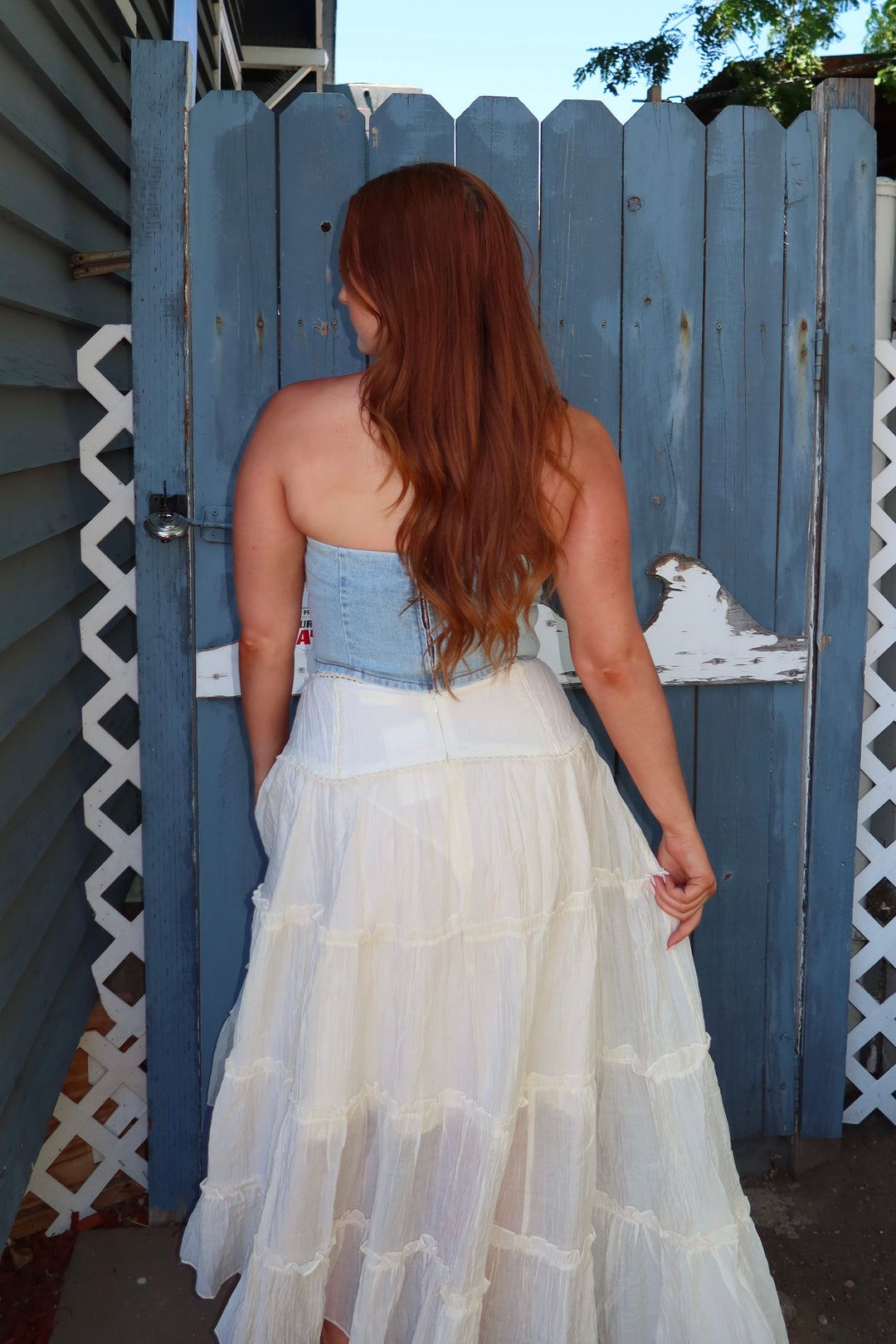 The Reverie Tiered Maxi Skirt — Cream