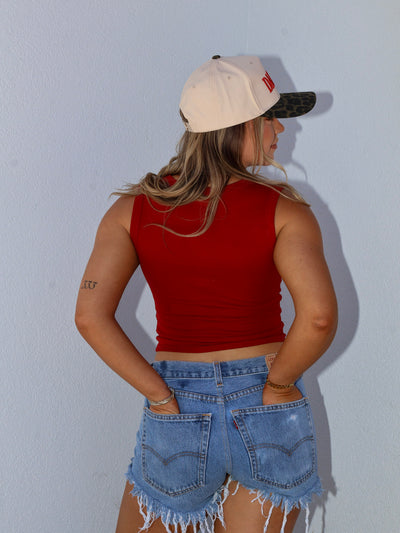 HARPER BUTTON UP TANK