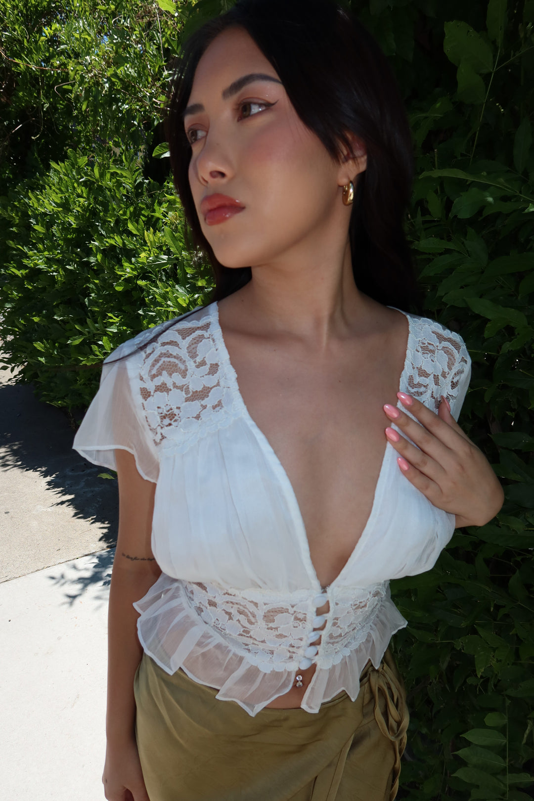 The Darling Lace Top - White