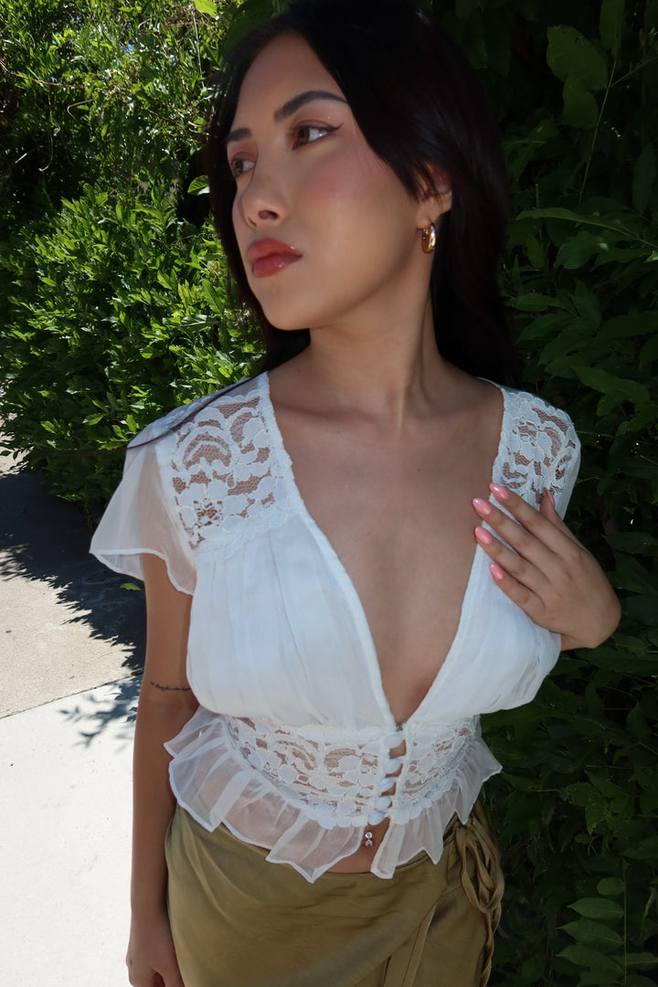 The Darling Lace Top - White