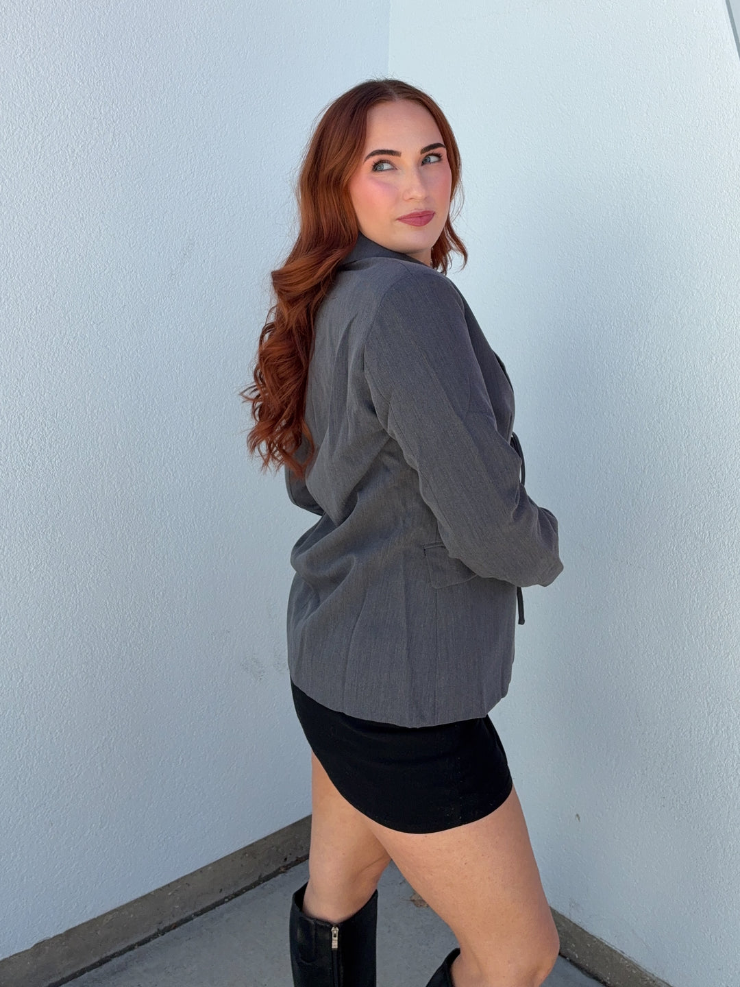 CAMILLE TIE FRONT BLAZER