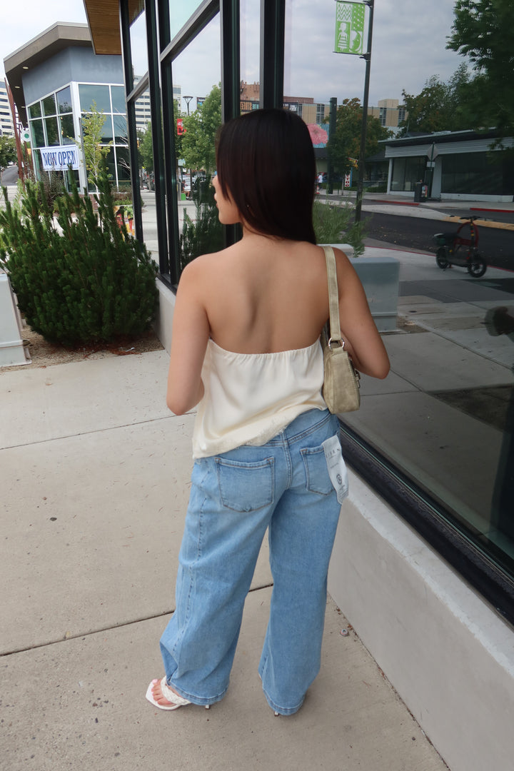 The Darla Lace Tube Top — Cream