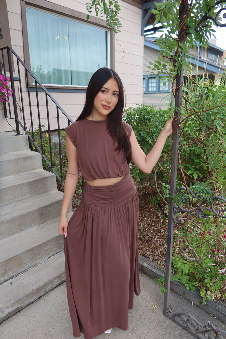 The Elaia Balloon Top — Mocha