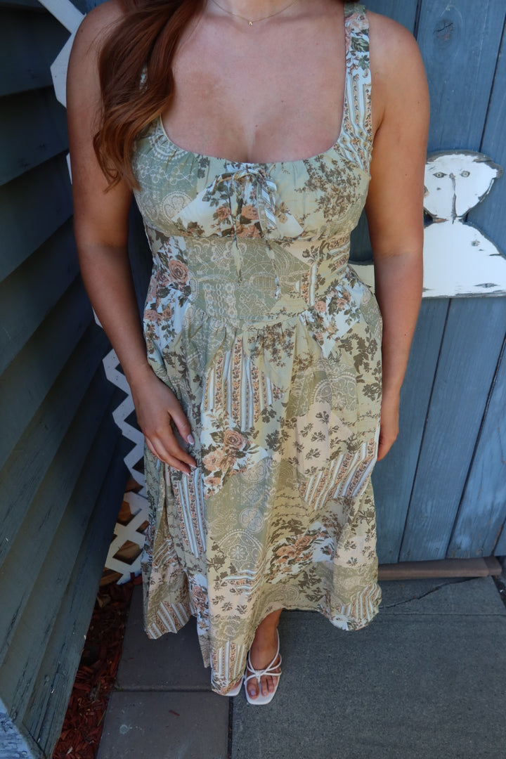 The Renaissance Corset Midi Dress