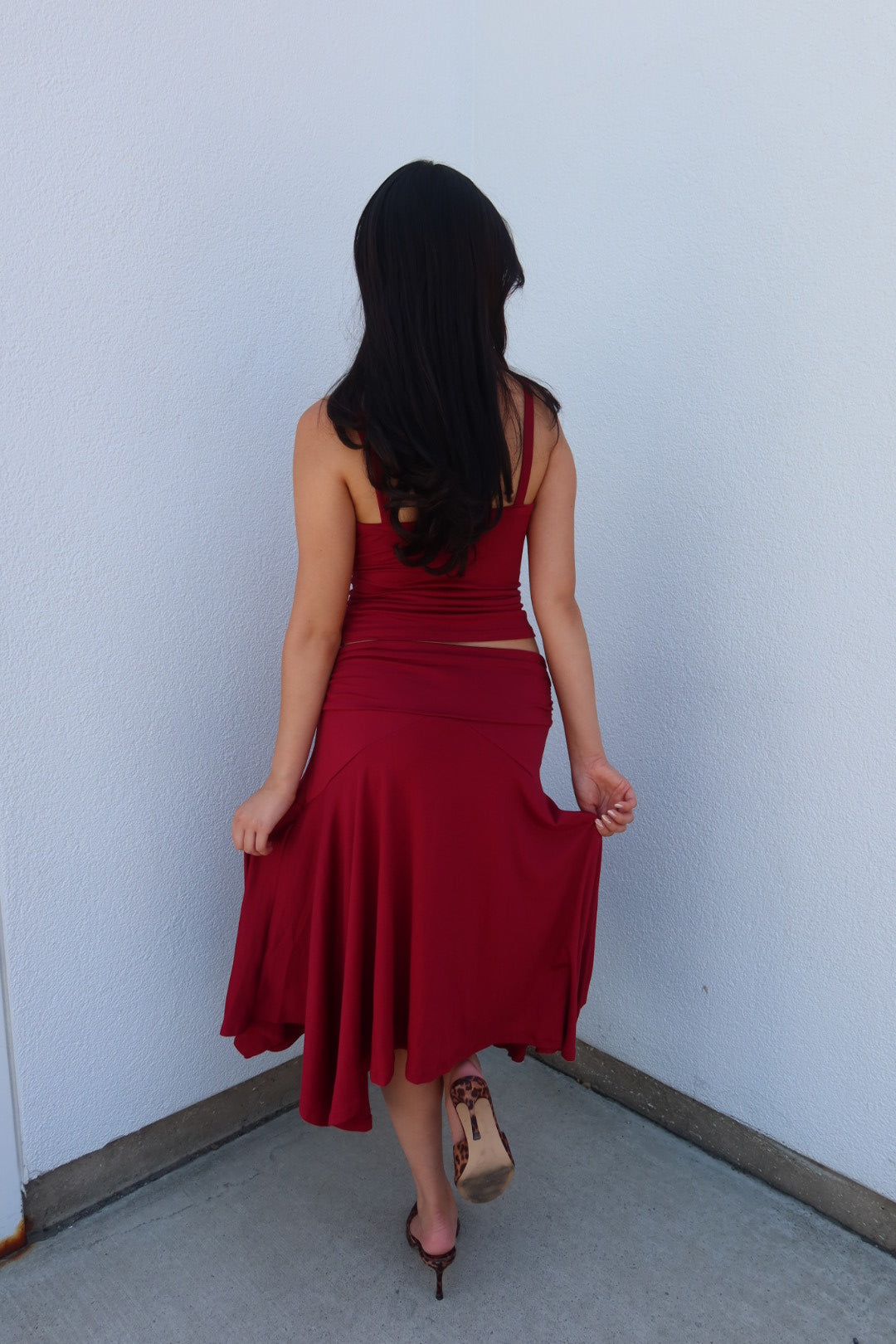The Abigail Cami - Burgundy