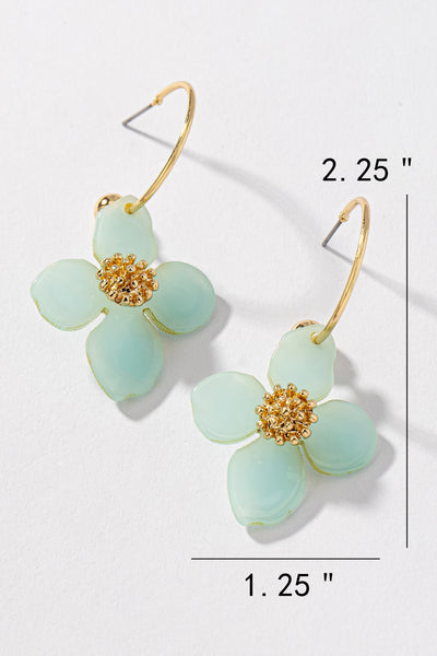 FLOWER DROP EARRINGS