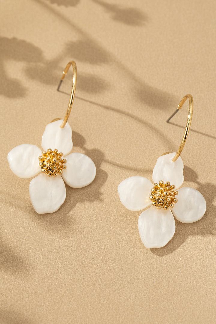 FLOWER DROP EARRINGS