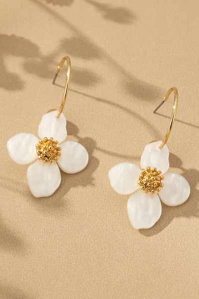 FLOWER DROP EARRINGS