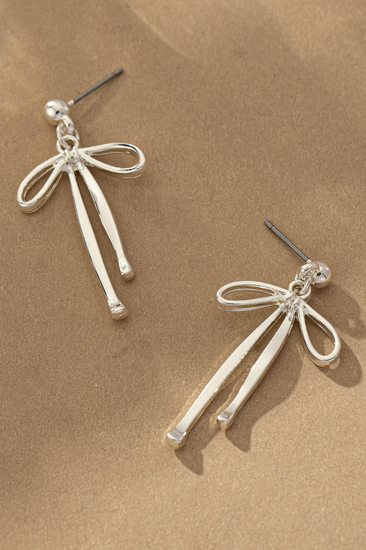 BOW DROP EARRINGS