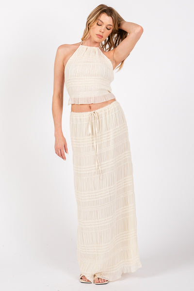 CHANTELLI CHIFFON MAXI SKIRT