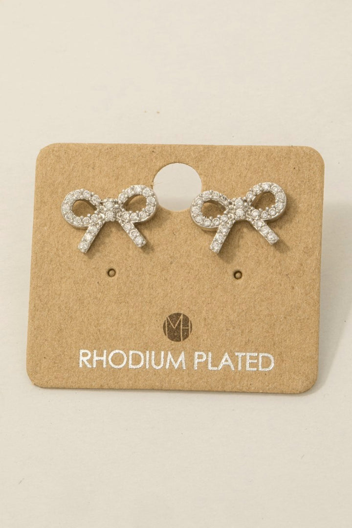 BOW STUD EARRINGS
