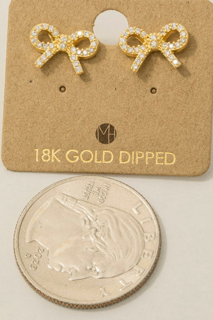 BOW STUD EARRINGS