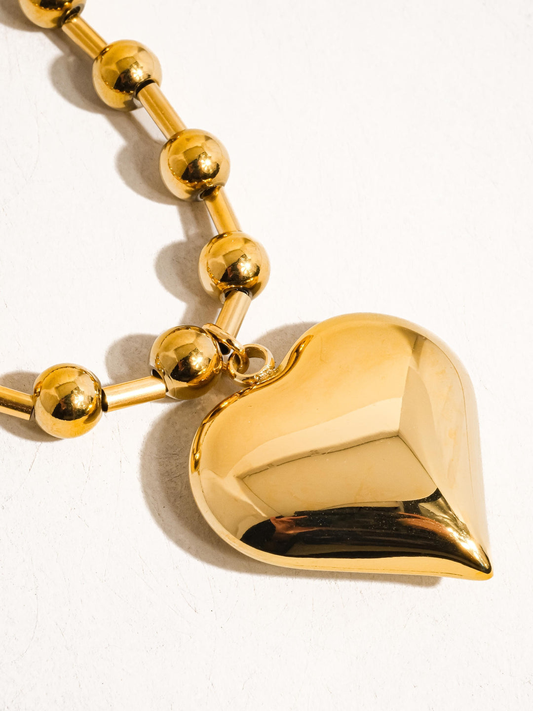 18K NON-TARNISH HEART NECKLACE