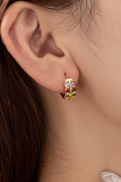 CZ COLOR HOOPS