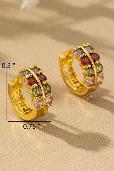 CZ COLOR HOOPS
