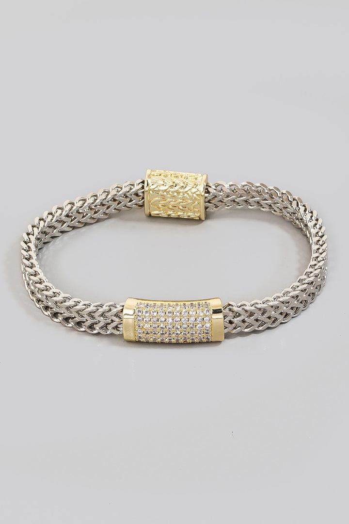 TWO TONE MAGNETIC BRACELET