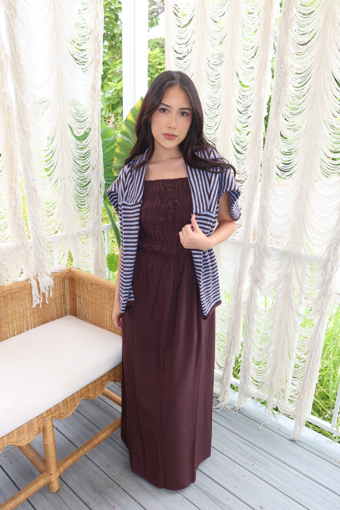 Adley Smocked Maxi Dress