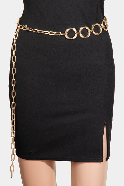 WARPED DISC CHAIN BELT