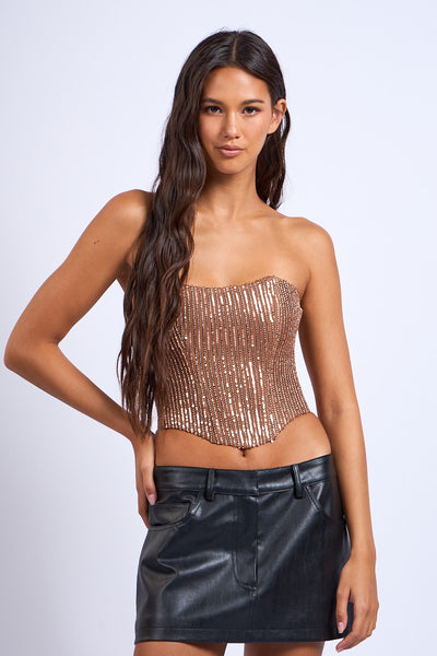 SHOW STOPPER SEQUIN CORSET