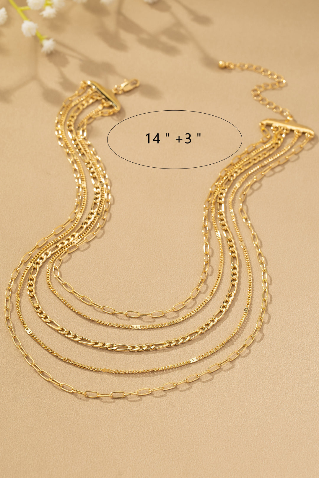 5 CHAIN LAYERED NECKLACE