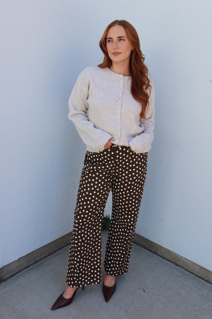 Hudson Ribbed Cardigan - Cream