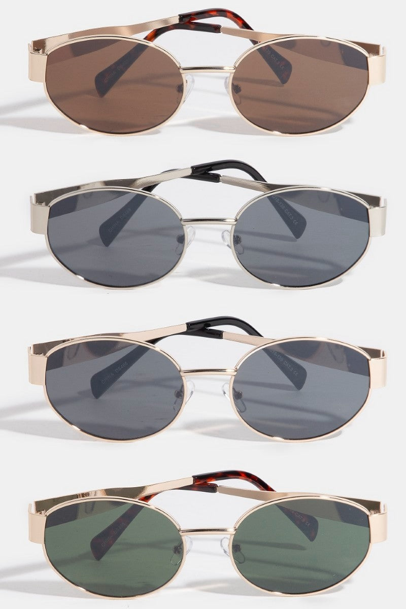 ALLURE OVAL SUNGLASSES