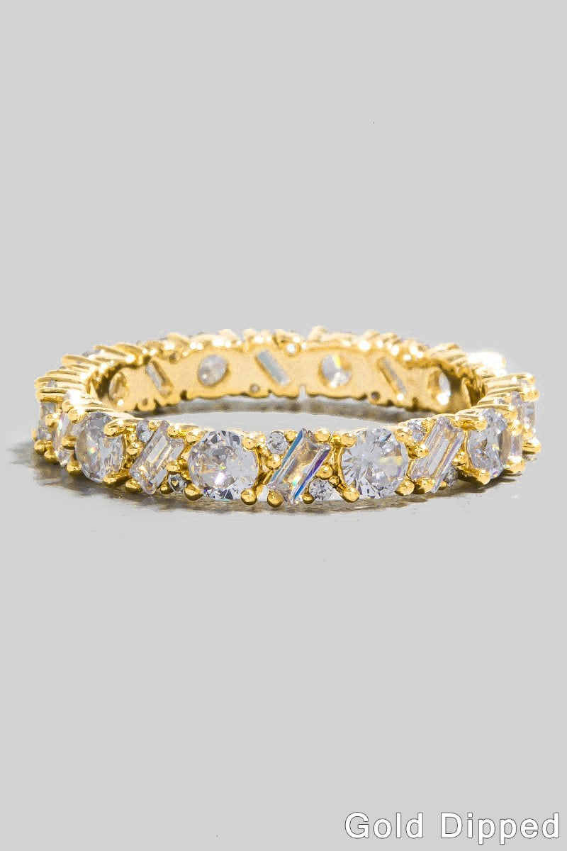 GOLD DIPPED BAGUETTE RING